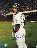Rickey Henderson Autographed/Hand Signed Oakland Athletics 8x10 Photo