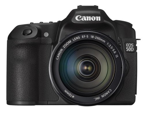 Canon EOS 50D SLR-Digitalkamera (15 Megapixel, Live-View) Kit inkl. EF-S 18-200 IS Objektiv (bildstabilisiert)