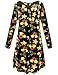 Aphratti Women's Long Sleeve Santa Christmas Xmas Gifts Print Flare Swing Dress
