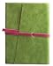 Milano Pocket Journal Diary, Genuine Green Patent Leather, Lined, Leather Wrap Closure, 3x5"