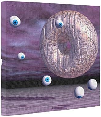 Funny ship Abstract Art Canvas Cosmic Creamcheese