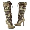 Sergeant Camo Adult Costume Boots