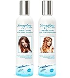 Itchy Scalp Shampoo and Conditioner Set, Get Itch Relief, Control Dandruff with Manuka Honey Premium Organic Shampoo, Sulfate Free, Fragrance Free, Safe for Color Treated Hair, Stop Itching Fast. 8oz