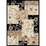 Home Dynamix Optimum 11025-450 Black 3-Feet 7-Inch by 5-Feet 2-Inch Transitional Area Rug by Home Dynamix