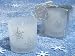 Winter Wonderland Frosted glass votive candle. (Set of 72)