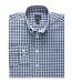 Jos. A. Bank Long-Sleeve Pattern Sportshirt (BLUE/WHITE CHK, X-LARGE)