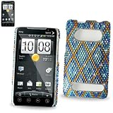 New Fashionable Perfect Fit Hard Diamante Protector Skin Cover (Faceplate/Snap On) Full Rhinestones Diamond Bling for HTC EVO 4G Sprint