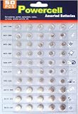 50 x Assorted Watch Batteries, 377, 364, 357, 392
