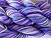 Purple Lavender Blue Pink Space Dyed Multicolor Fingering Sock Yarn