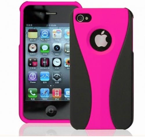 iPhone 4S and Iphone 4 Protective Case Pink and black