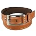 Brown Double Stitched Edge Wide Belt