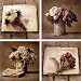 4PC Frameless Art Poster Prints "Bouquets" Wall Deco