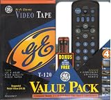 Value Pack - 2 6 Hour High Quality Video Tapes & 4 Component Universal Remote