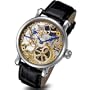 Rougois Skeleton Hand Wind Mechanical Two-Tone Watch RMS43G