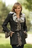 Women's Deanna Double-Faced Rabbit Fur Jacket
