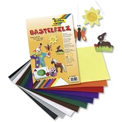 Folia 520409 - Bastelfilz 20 x 30 cm, 150 g, 10 Bogen farbig sortiert