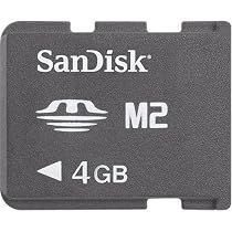 SanDisk SDMSM2-004G-A11M 4GB M2 Memory Stick Micro (Black)