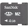 SanDisk SDMSM2-004G-A11M 4GB M2 Memory Stick Micro (Black)