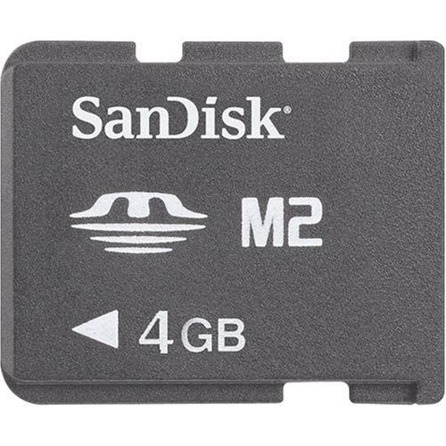 SanDisk SDMSM2-004G-A11M 4GB M2 Memory Stick Micro (Black)