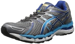 ASICS Women's Gel-Kayano 19 Running Shoe,Lightning/Turquoise/Iris,9 2A US