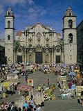 Cathedral, Plaza and Market, Havana, Cuba, West Indies, Central America Photographic Poster Print