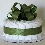 Just Diapers 1 Tier Baby Diaper Cake Baby Shower Gift