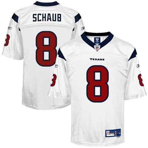 Reebok Matt Schaub Houston Texans Premier Tackle Twill Jersey - White (Medium)