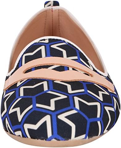 MCnelly's Women's Geometry Pattern Slip-on Comfortable Loafer Flats Shoes (shoes-035-1-240)