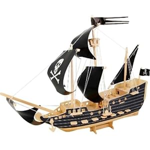 Quay bateau Pirate Kit de construction en bois: Jeux et