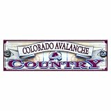NHL Colorado Avalanche 9-by-30 Wood Sign