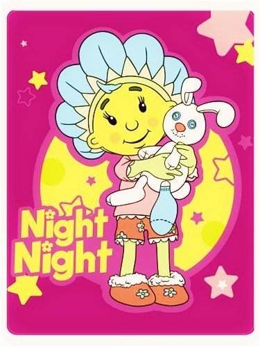 Fifi and the Flowertots Night Night Fleece Blanket / Throw Blanket Official Licenced Product ( Fifi and the Flowertots )