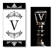 Monogram Guest Towel & Winestopper Gift Set - V Monogram Guest Towel & Winestopper Gift Set - V