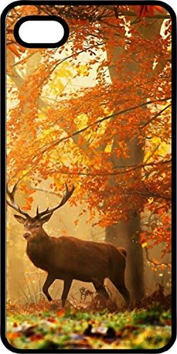 Mule Deer & Fall Colored Tree Black Rubber Decorative iPhone 6 Case