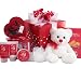 Cuddles & Kisses Chocolate Truffle Spa Set with Chocolates, Cookies & Teddy Bear