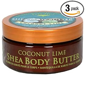 Tree Hut Shea Body Butter, Coconut Lime, 7-Ounce Jars (Pack of 3)