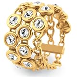 Swatch Bijoux Glamstones Gold Ring