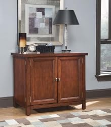 Home Styles 5532-19 Hanover Compact Component Cabinet, Cherry
