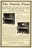 1906 Ad Aeolian Co. Piano Musical Instrument Vintage Pianola Antique Music - Original Print Ad