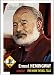 2009 Topps American Heritage Baseball Cards # 10 Ernest Hemingway ( For Whom The Bell Tolls )( Writer ) Trading Card in Protective Screw Down Display