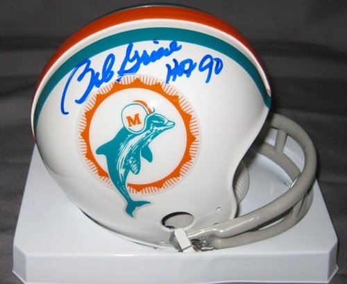Bob Griese Autographed/Hand Signed Miami Dolphins Mini Helmet