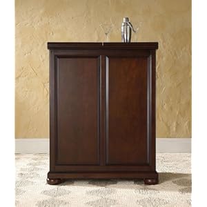 Alexandria Expandable Bar Cabinet by Crosley - Vintage Mahogany Finish (KF40001AMA) Alexandria Expandable Bar Cabinet by Crosley - Vintage Mahogany Finish (KF40001AMA)