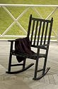 Achla OFR-05 Eucalyptus Rocker - Black Polyurethane