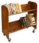 Catskill Craftsmen Rol-Rack with Tilted Shelves, Walnut Stained Birch