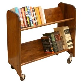 Catskill Craftsmen Rol-Rack with Tilted Shelves, Walnut Stained Birch by Catskill Craftsmen