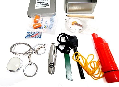Survival Kit- "Get Back" Survival Kit With Fire Starter and Emergency Mylar Blanket By Aspen Ridge Sports