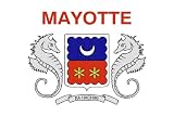 Mayotte Flag Clear Acrylic Fridge Magnet 275 Inches X 2 Inches