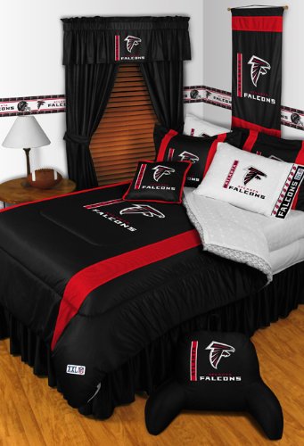 Atlanta Falcons QUEEN Size 13 Pc Bedding Set (Comforter, Sheet Set, 2 Pillow Cases, 2 Shams, Valance/Drape Set & Matching Wall Hanging) - SAVE BIG ON BUNDLING! at Amazon.com