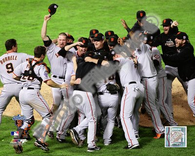 The San Francisco Giants Team Celebration Game Five of the 2010 World Series - 8x10 Photo