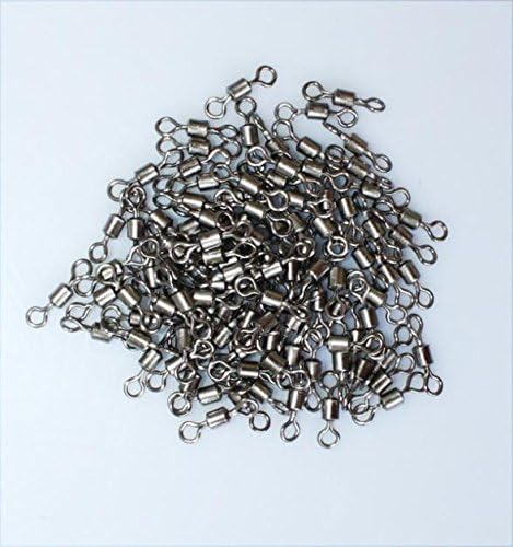 100% Brand New 1 X 100pcs Ball Bearing Swivel Solid Rings Fishing Connector #7 1cm Length Ocean Boat Fishing Hooks