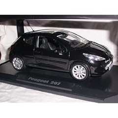 PEUGEOT 207 COUPE SCHWARZ BLACK 3 T�RER 1/18 NOREV MODELLAUTO MODELL AUTO